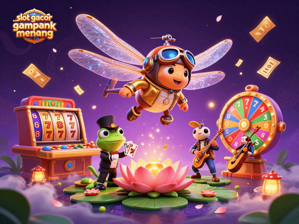 Experience excitement with slot gacor gampang menang at an enchanting lily pad casino.