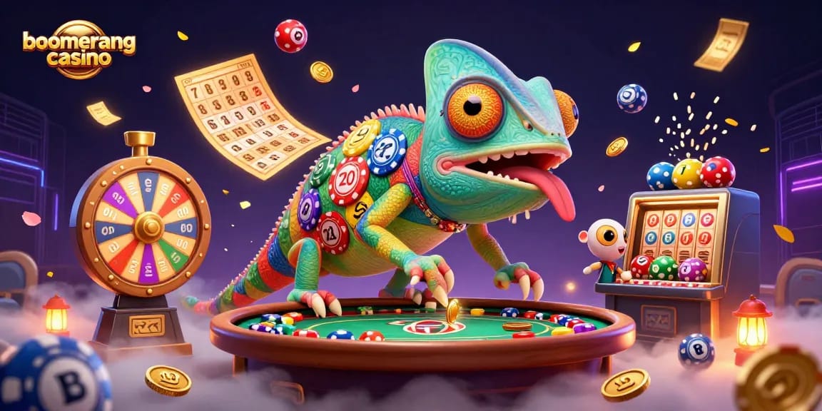 Zmagovalna izkušnja boomerang casino s čarobnim toboganom za srečo in dinamičnimi elementi iger.