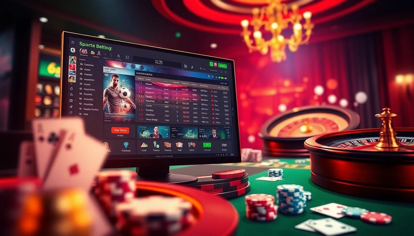 Experience แทงบอลยังไง with expert betting strategies displayed on vibrant online interfaces emphasizing sports gambling.
