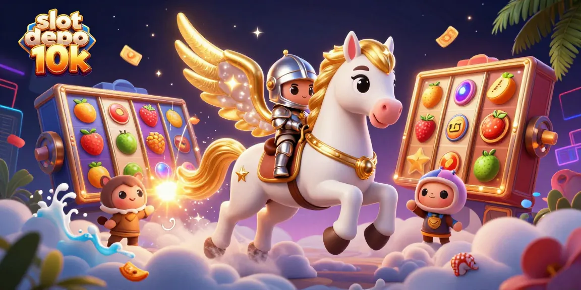 Experience thrilling wins with slot depo 10k in this vibrant, dynamic casino scene.