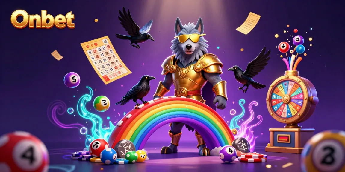 Onbet showcases an exhilarating 3D gaming bridge with mythological elements and energetic casino features.