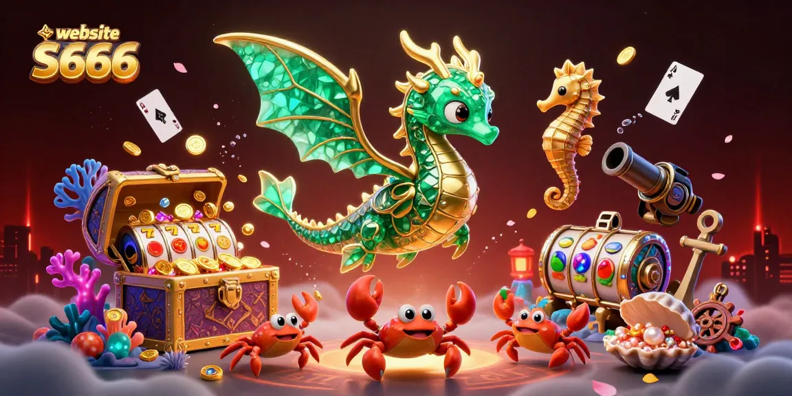Engage in thrilling gameplay on website S666 with exciting slot symbols and enchanting sea creatures.