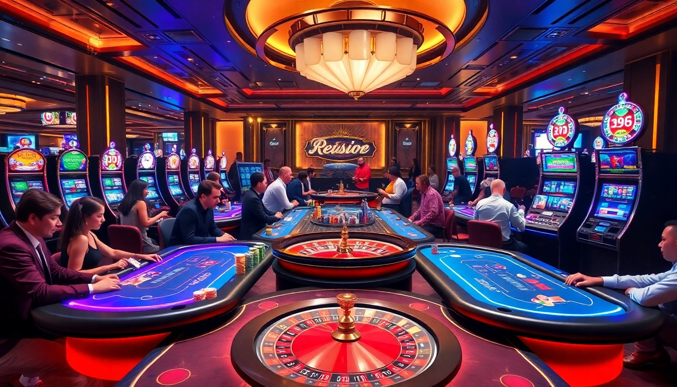 Play exciting games at RR88 mov with vibrant casino tables and engaging players.