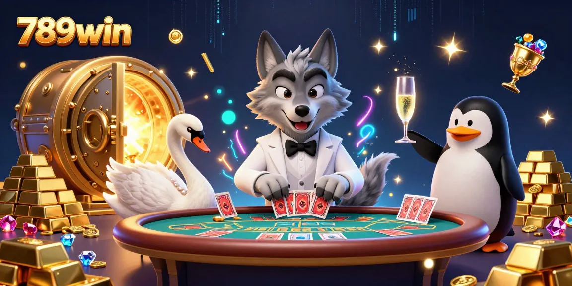 Enjoy thrilling casino action with the elegant and vibrant depiction featuring 789win characters and elements.