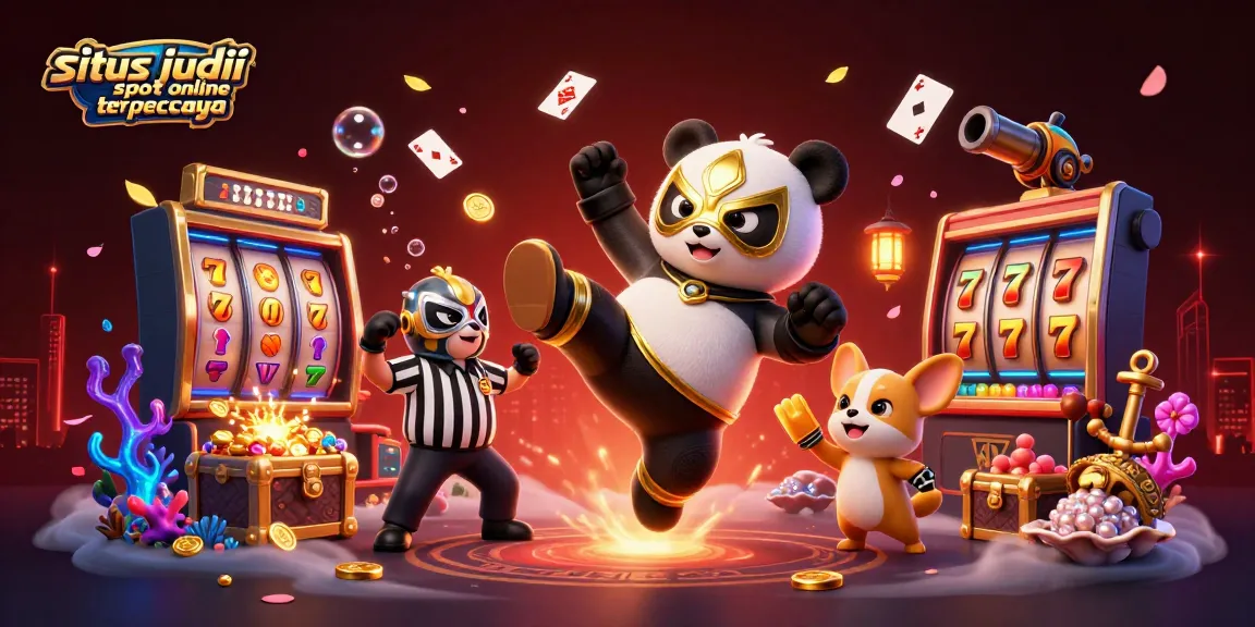 Engage with the exciting world of situs judi slot online terpercaya featuring colorful characters and thrilling casino elements.