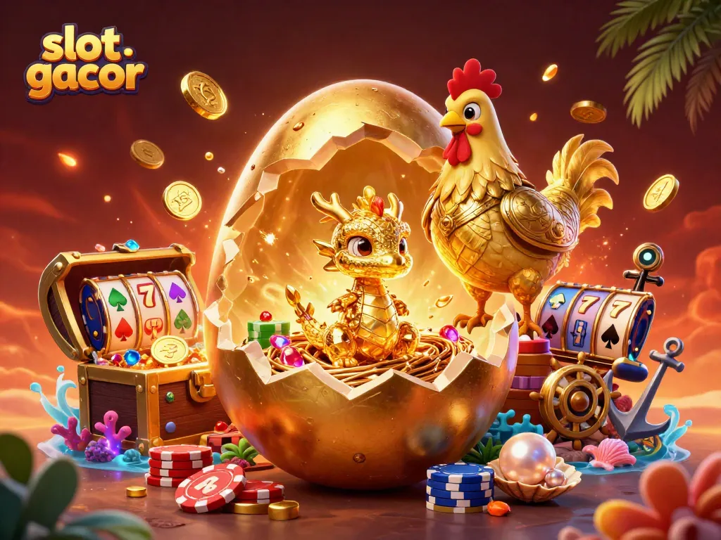 Menangkan slot gacor dengan dongeng berwarna emas dalam ilustrasi 3D!