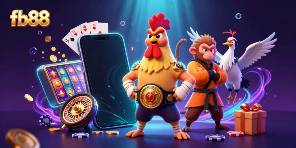 Experience thrilling slots and gameplay action with fb88 featuring vibrant game elements and dynamic characters.