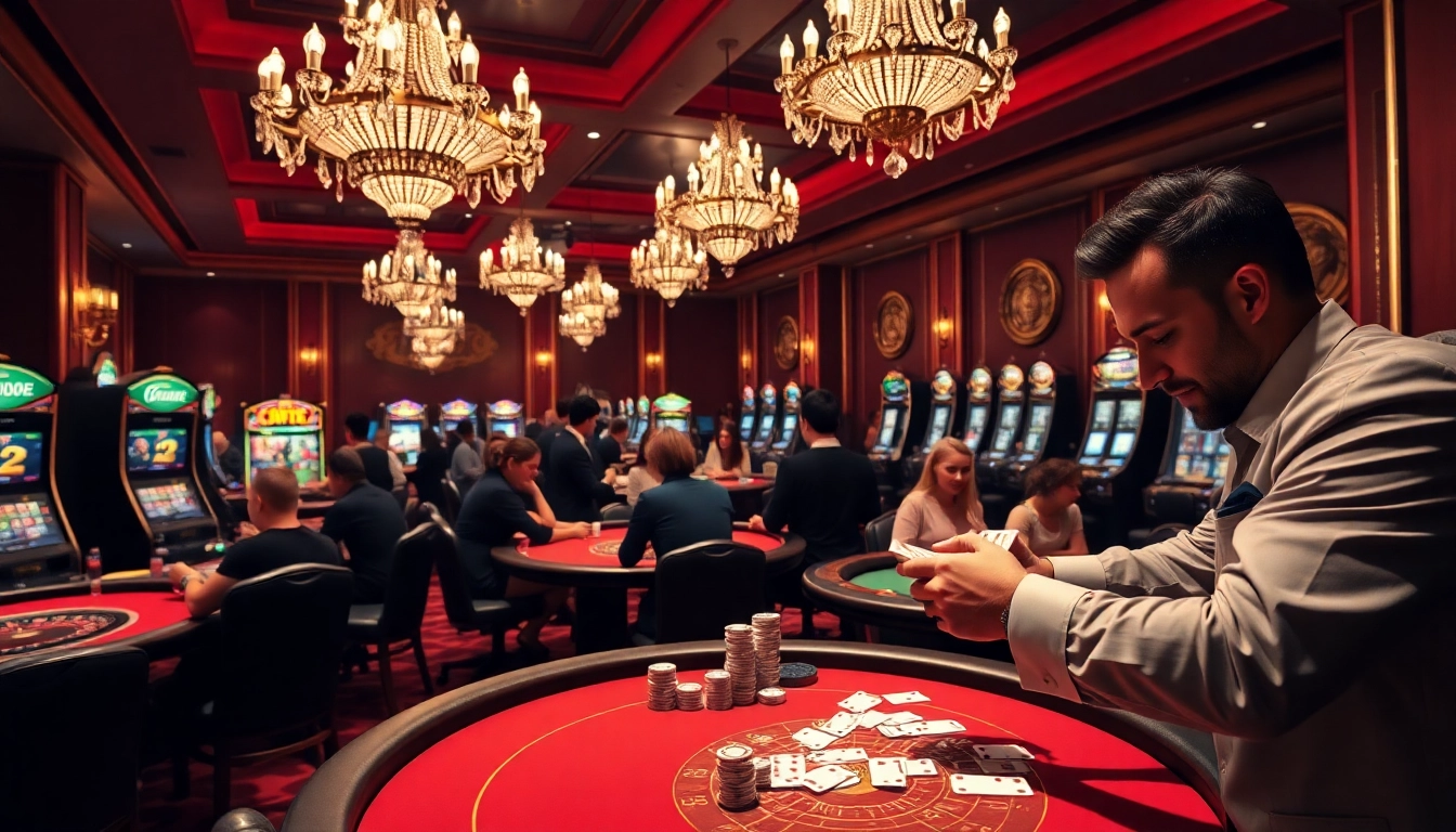 Experience luxury gaming at the KJC website with exciting casino tables and vibrant slot machines.