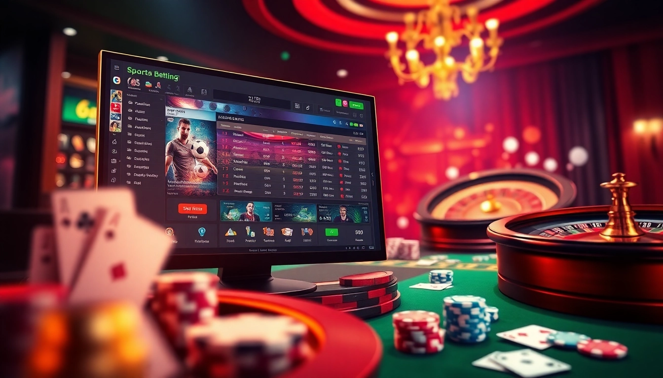 Experience แทงบอลยังไง with expert betting strategies displayed on vibrant online interfaces emphasizing sports gambling.