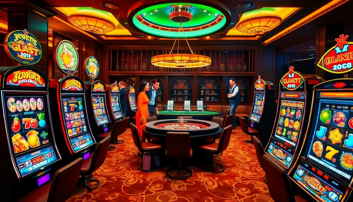 Exciting slot game terbaru di sini displayed in luxury casino setting.