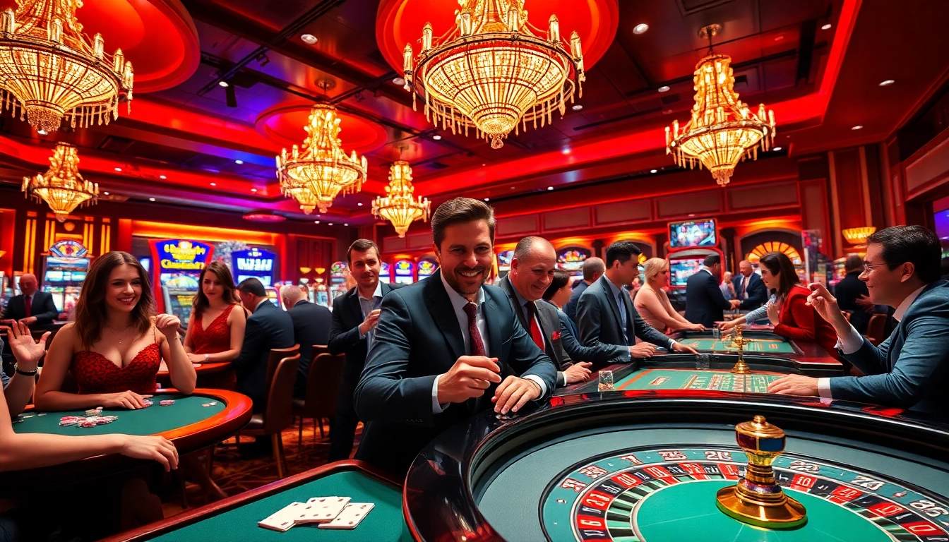 Menang besar di inultogel dengan suasana kasino yang meriah dan menawan.